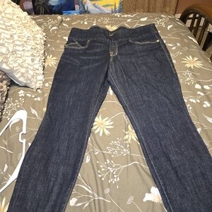 Rock & Republic Dark Indigo Pull On Skinny Jeans 18 S